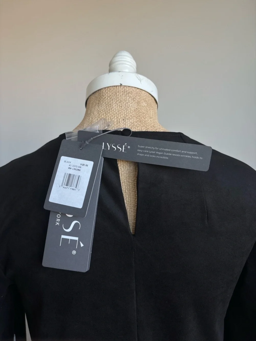 Lysse Sadie Asymmetric Dress - Black XS NWT